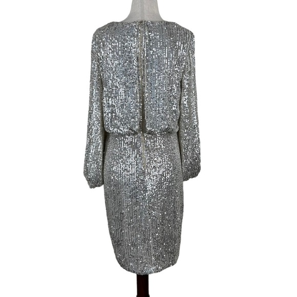 Eliza J Silver Sequined Dress - Picture 7 of 15